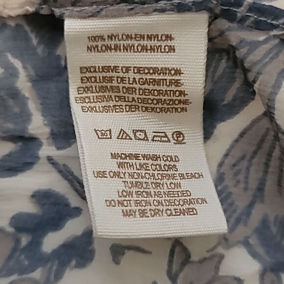 Free People- sheer boho long sleeve shirt size medium - Picture 7 of 8